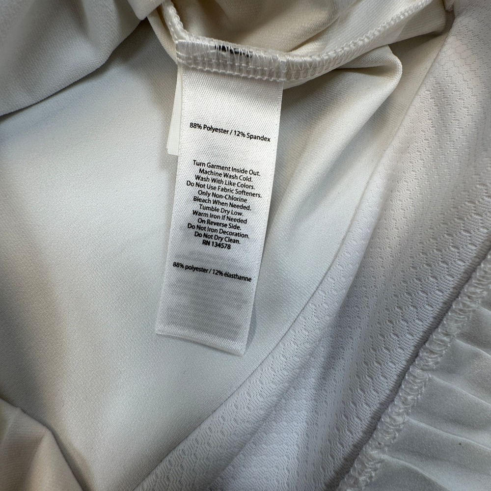 Vineyard Vines Pleated Tennis Dress Womens M White Stretch Pickleball NEW READ - Picture 12 of 13